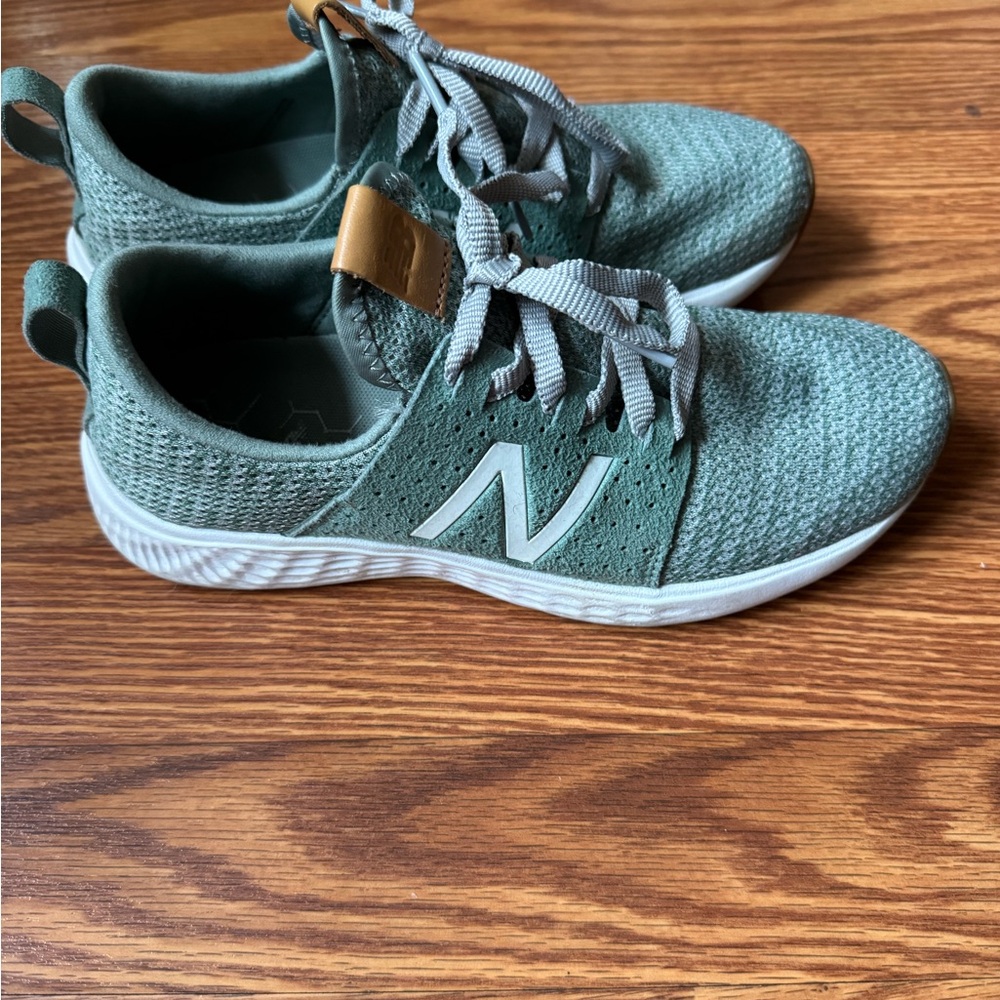 New Balance Knit Sneakers with White Sole